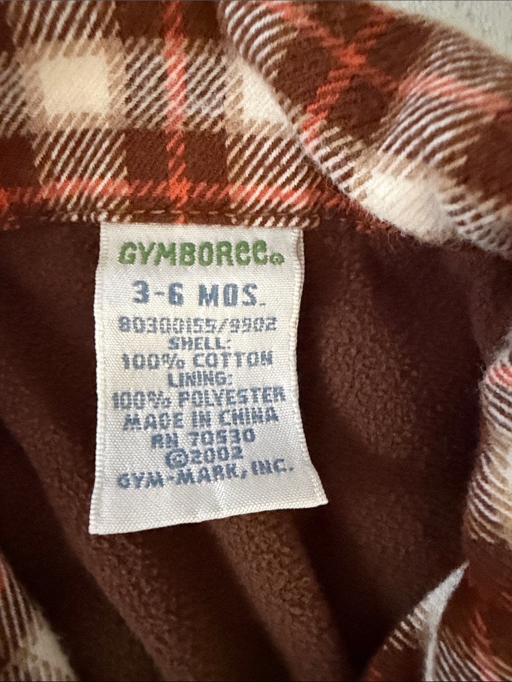 Baby thanksgiving'Gobble Gobble' top with Brown Plaid Shirt3-6 months - Picture 3 of 8